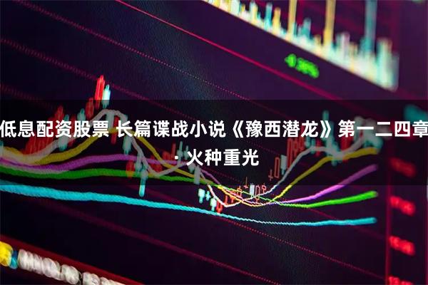 低息配资股票 长篇谍战小说《豫西潜龙》第一二四章 · 火种重光